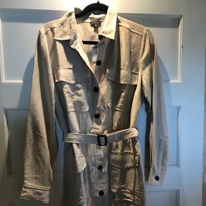 Anne Taylor Khaki Classic Shirtdress NWT Size 10
